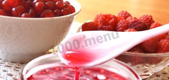 Варенье из малины и красной смородины