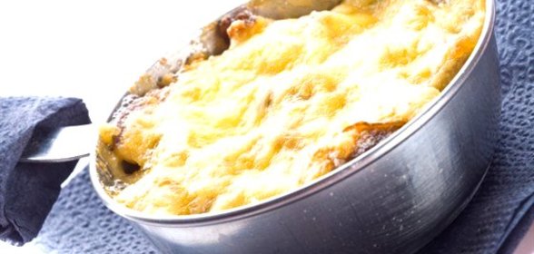 Запеченный омлет с куриной печенкой