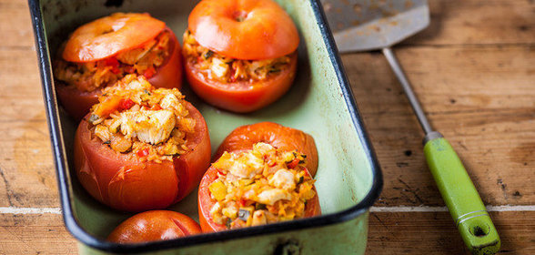 Помидоры, фаршированные индейкой