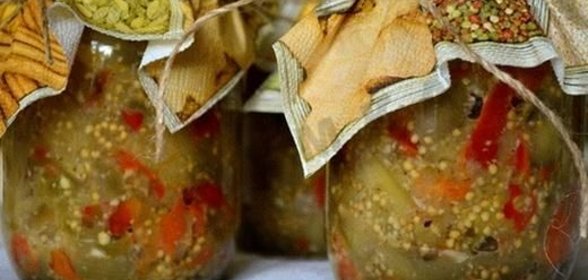 Баклажаны с болгарским перцем на зиму