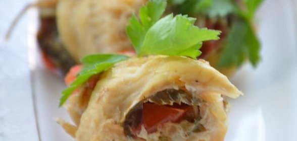 Фаршированные рулетики из камбалы