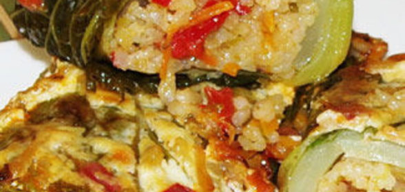 Голубцы из савойской капусты с рисом и овощами