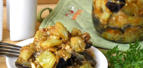 Рагу из баклажанов на зиму