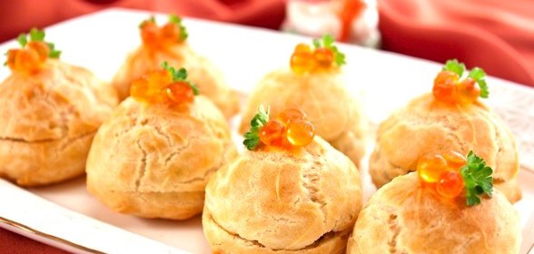 Профитроли с тремя вариантами начинки