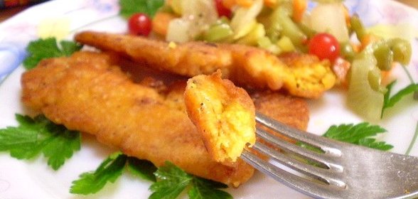 Икра рыбы жареная