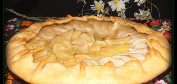 Галета с яблоками