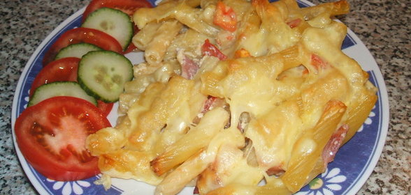 макароны запечённые с сыром