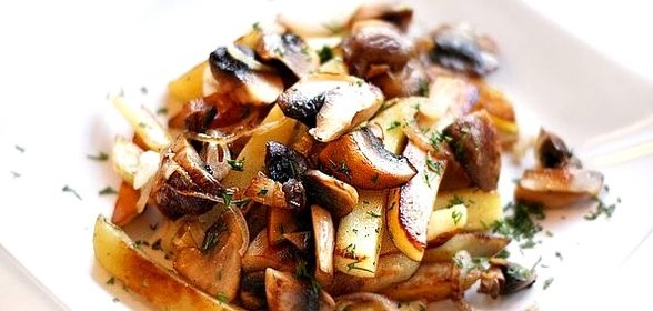 Шампиньоны с картошкой