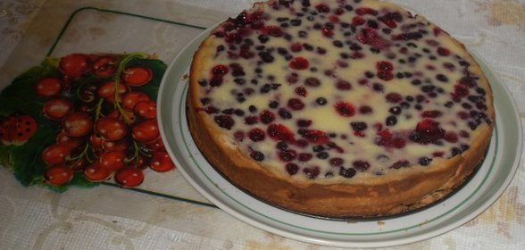 пирог Ягоды на снегу