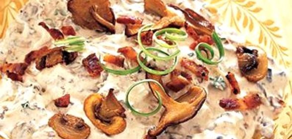 Грибной соус с беконом
