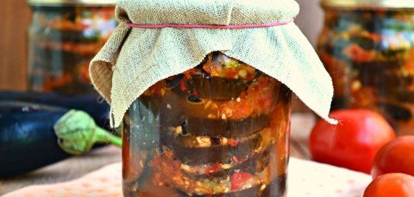 Баклажаны Огонек с медом на зиму