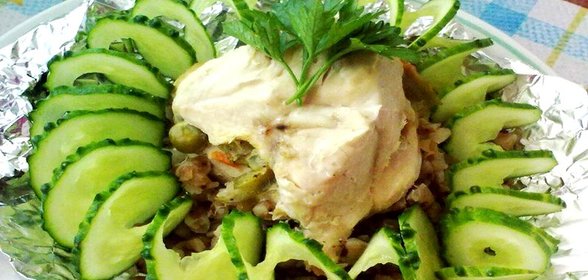 Куриное филе на перине