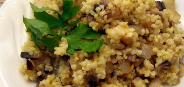 Каша пшенная с грибами