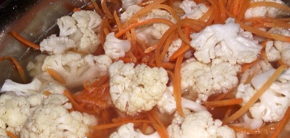 Цветная капуста по-корейски на зиму