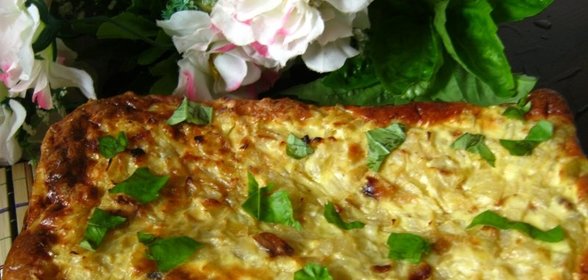 Заливной пирог с консервированной горбушей