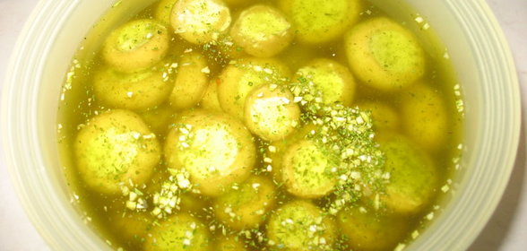 Грибы шампиньоны фаршированные