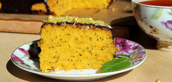 Морковный пирог с маком