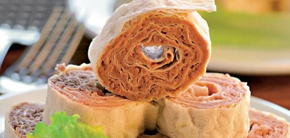 Мясной паштет в лаваше