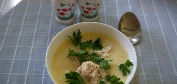 Грузинский суп с курицей