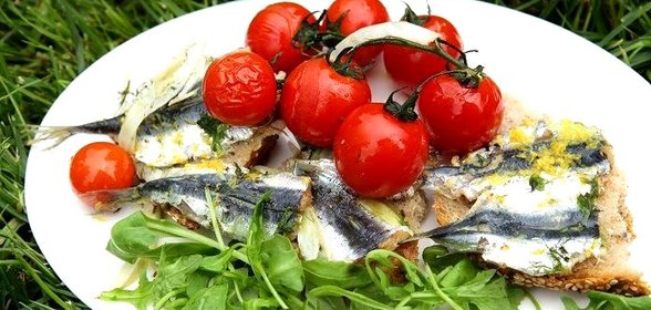 Запеченные сардины