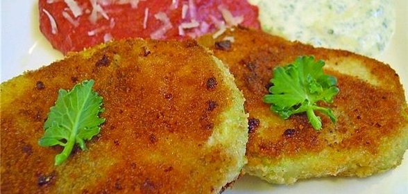 Жареная кольраби с сыром