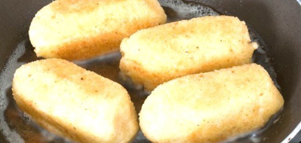 Крокеты из картофеля с соленой треской