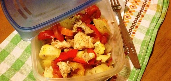 Рагу Осеннее раздолье с куриным филе в мультиварке