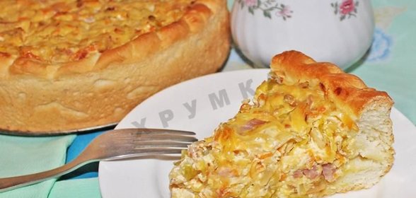 Пирог с квашеной капустой