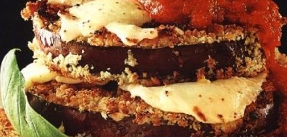 Горячие бутерброды с баклажанами