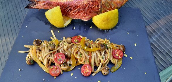 курица с мандаринами