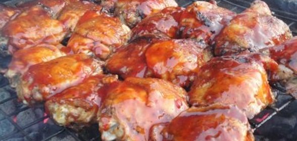 Курица на Гриле под Банановым Соусом ! ! !