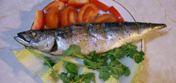 Скумбрия в маринаде гриль