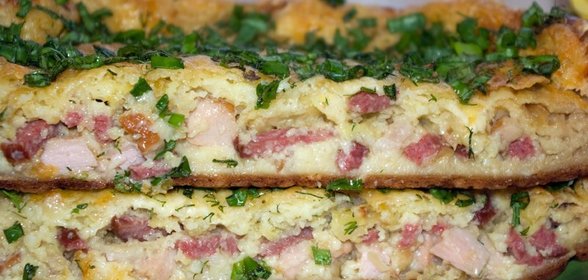 Пирог закусочный на завтрак