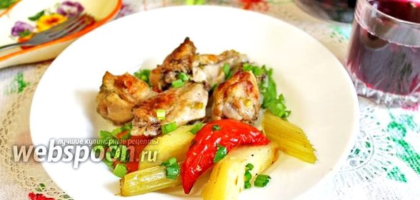 Жаркое с курицей и овощами в духовке