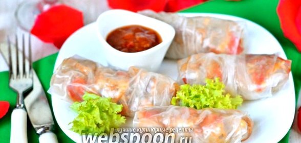 Спринг-роллы со свининой