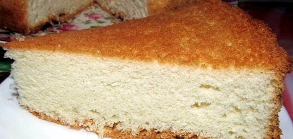 Простое бисквитное тесто для торта