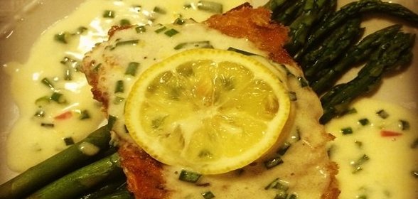Семга под сливочным соусом