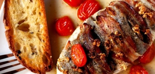 Запеченая курица с тапенадом