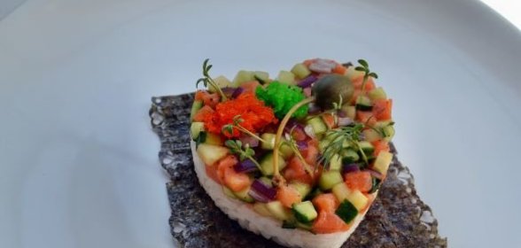 Манная каша с вареньем