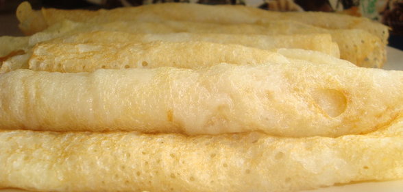 КРАХМАЛЬНЫЕ БЛИНЧИКИ (без яиц)