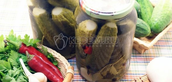 Острые огурчики на зиму