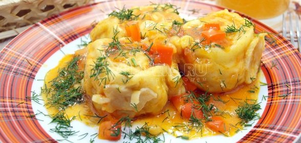 Ленивые пельмени с курицей «Грузины»