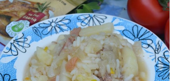 Картофель с квашеной капустой