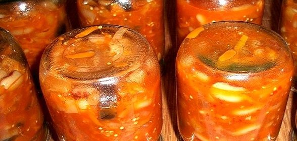 Салат с бобами на зиму