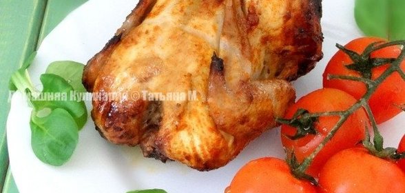 Цыплята-корнишоны на углях