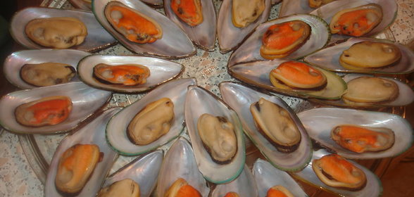 Закуска Мидии запеченые