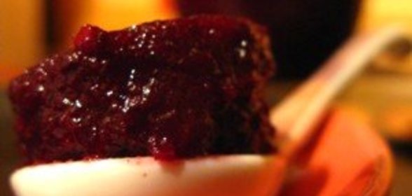 Вишнёво-марципановый конфитюр с горьким шоколадом