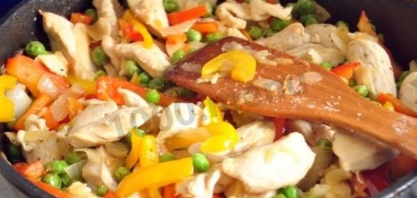 Рататуй тушёные овощи на сковороде