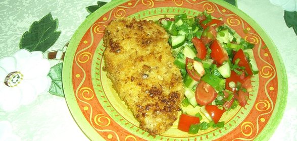 Курица в ореховой панировке