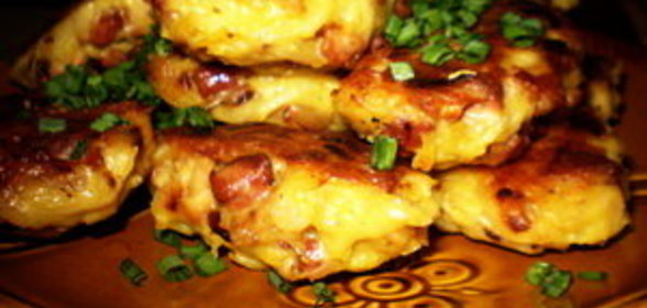 картофельные котлеты с беконом